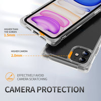 Thumbnail for Anti-Shock Space Protective Clear Case Cover for iPhone XS Max-Clear - Black