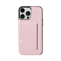 Thumbnail for Hanman Back Flip Leather Wallet Shockproof Cover Case for iPhone 15 Plus - Black