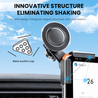 Thumbnail for Magnetic Dashboard Phone Mount Black — Central Console Holder, Universal Fit, Strong Magnetic Hold | Australian Stock