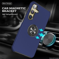 Thumbnail for Samsung Galaxy S21 Plus Compatible Case Cover With Shockproof And Magnetic Ring Holder - Navy