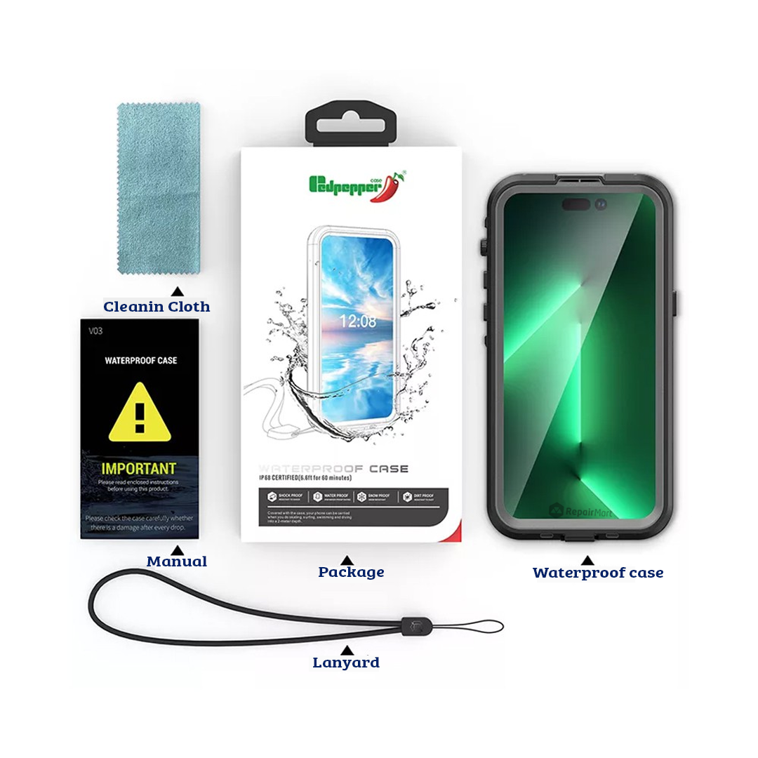 iPhone 16 Tough Full Waterproof Case Cover: IP68 Rated, Shock-Resistant, and MagSafe Compatible