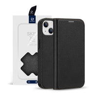 Thumbnail for iphone-14-leather-wallet-flip-magsafe-case-cover-black-20348 Black