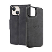 Thumbnail for iphone-15-plus-leather-wallet-flip-magsafe-case-cover-black-23814 Black