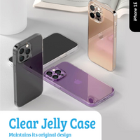 Thumbnail for iPhone 15 Pro Max Compatible Case Cover With Transparent Pearl Jelly