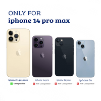 Thumbnail for iPhone 14 Pro Max Compatible Case Cover With Premium Silicone - Navy