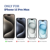 Thumbnail for iPhone 15 Pro Max Compatible Case Cover With Transparent Echo Wave Ultimate Impact Protection And Compatible With Magsafe Technology- Clear White