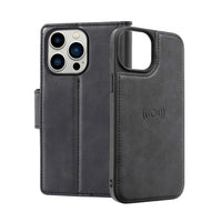 Thumbnail for iphone-15-pro-max-leather-wallet-flip-magsafe-case-cover-black-23816 Black
