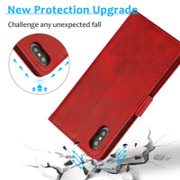 Thumbnail for iPhone XS Max Leather Wallet Flip MagSafe Case Cover - Black