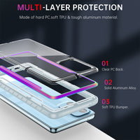 Thumbnail for Samsung Galaxy A53 Heavy-Duty Armor Case Cover - Black