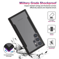 Thumbnail for Samsung Galaxy S24 Ultra Heavy-Duty Armor Case Cover - Black