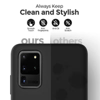 Thumbnail for Liquid Silicone Case Cover for Samsung Galaxy S20 Plus - Black