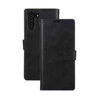 Thumbnail for Samsung Galaxy S21 Leather Wallet Flip Case Cover - Black