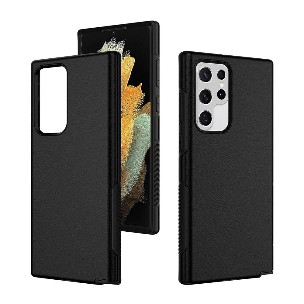 Hybrid Beatles Shockproof Case Cover for Samsung Galaxy S22 Ultra - Black