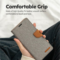 Thumbnail for iphone-13-pro-leather-wallet-flip-case-cover-black-21331 Black