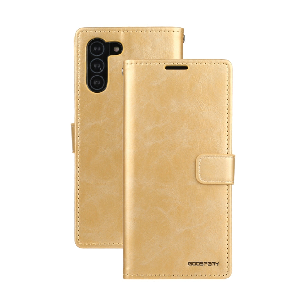 Samsung Galaxy S21 Leather Wallet Flip Case Cover - Black