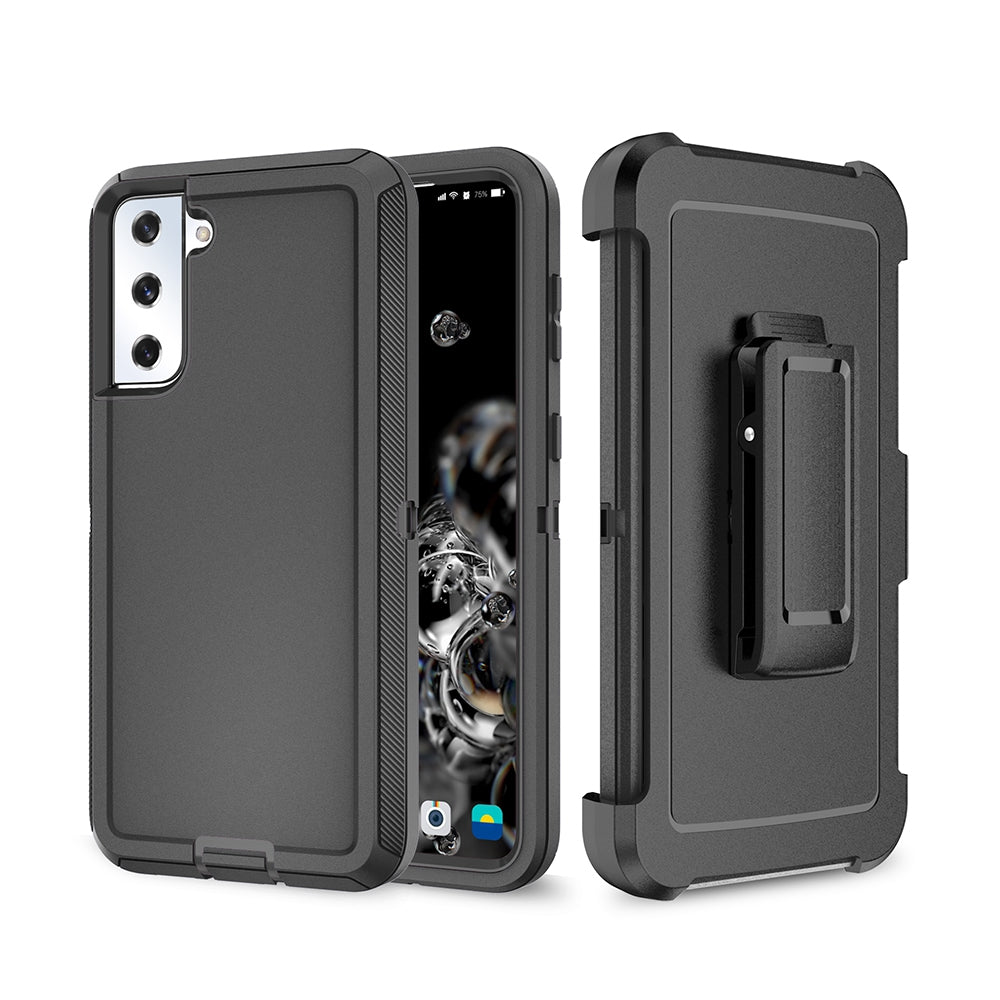 samsung-galaxy-s21-heavy-duty-armor-case-cover-black-22393 Black