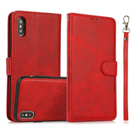 Thumbnail for iPhone XS Max Leather Wallet Flip MagSafe Case Cover - Black