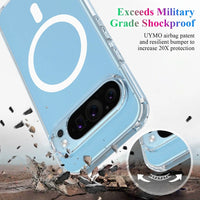 Thumbnail for High Quality Acrylic + TPU Hybrid Transparent Case Cover With Magnetic Ring For Google Pixel 10 Pro XL
