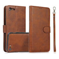 Thumbnail for iPhone 7 Leather Wallet Flip MagSafe Case Cover - Black