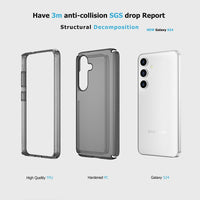 Thumbnail for Samsung Galaxy S25 FE Clear Shockproof Case Cover - Clear