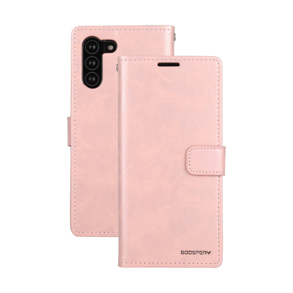 Samsung Galaxy S21 FE Leather Wallet Flip Case Cover - Black