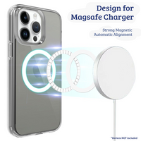 Thumbnail for iPhone 15 Pro Compatible Case Cover With Transparent Shockproof And Compatible With MagSafe Technology - Clear Black