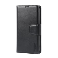 Thumbnail for Hanman PU Flip Leather Wallet Cover Case for iPhone 14 Pro Max - Black