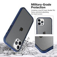 Thumbnail for 3 in 1 shockproof Slim Cell Cover Case for iPhone 12 Pro Max -Black+Black
