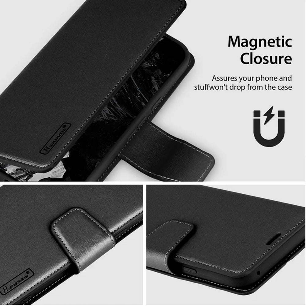 Hanman PU Flip Leather Wallet Case for Google Pixel 9 / 9 Pro