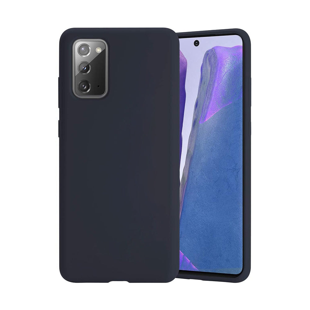 Liquid Silicone Case Cover for Samsung Galaxy S20 - Black