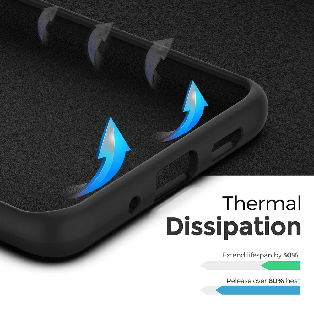Liquid Silicone Case Cover for Samsung Galaxy S20 Ultra - Black