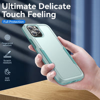 Thumbnail for Dual Layer Shockproof Case Cover for iPhone 13 Pro - Black