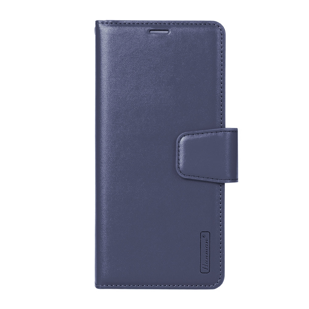 Hanman PU Flip Leather Wallet Case for Samsung Galaxy A17 5G A176B - Black