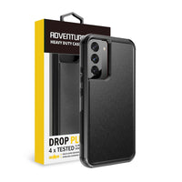 Thumbnail for Samsung Galaxy S22 Heavy-Duty Armor Case Cover - Black