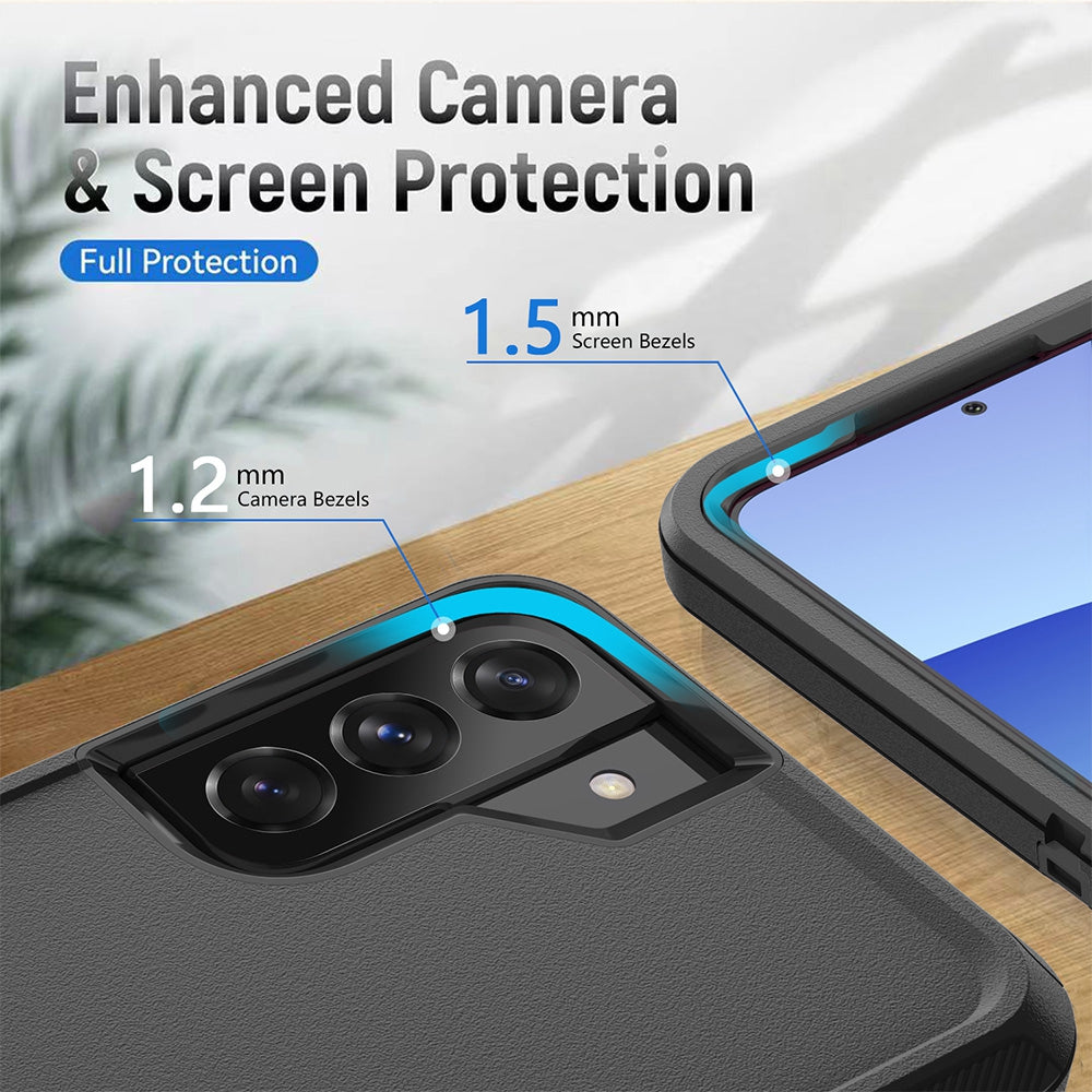 Samsung Galaxy S24 Plus Heavy-Duty Armor Case Cover - Black