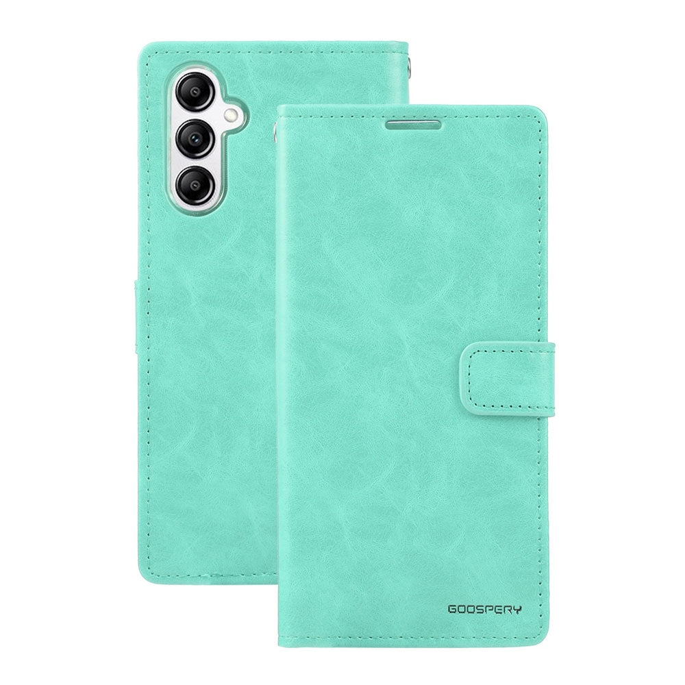 Samsung Galaxy A25 Leather Wallet Flip Case Cover - Black