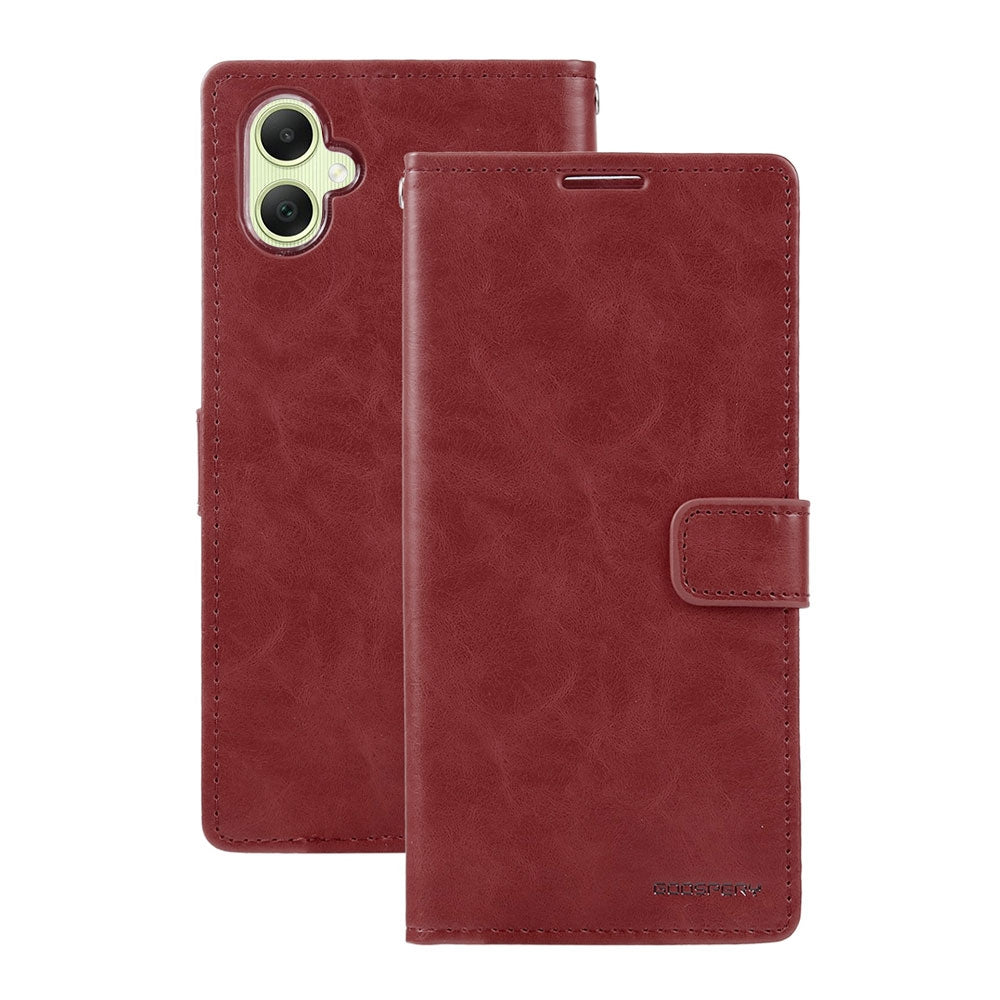 Samsung Galaxy A05 Leather Wallet Flip Case Cover - Black