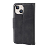 Thumbnail for iphone-13-leather-wallet-flip-magsafe-case-cover-black-166101 Black