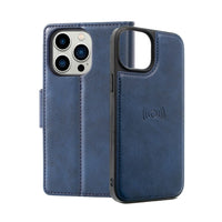 Thumbnail for iphone-13-pro-leather-wallet-flip-magsafe-case-cover-black-20492 Black