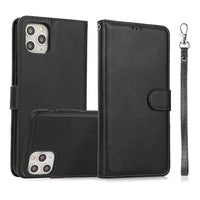 Thumbnail for iphone-11-pro-max-leather-wallet-flip-magsafe-case-cover-black-21169 Black