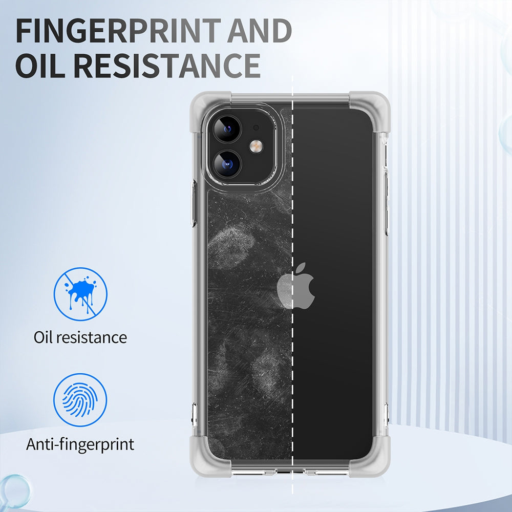 iPhone XS Max Clear Shockproof Case Cover - Black
