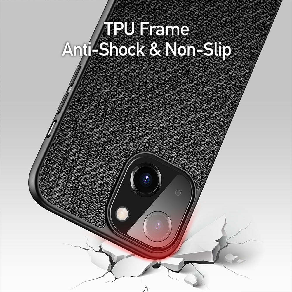 Fino Series Premium Case Cover for iPhone 13 - Black