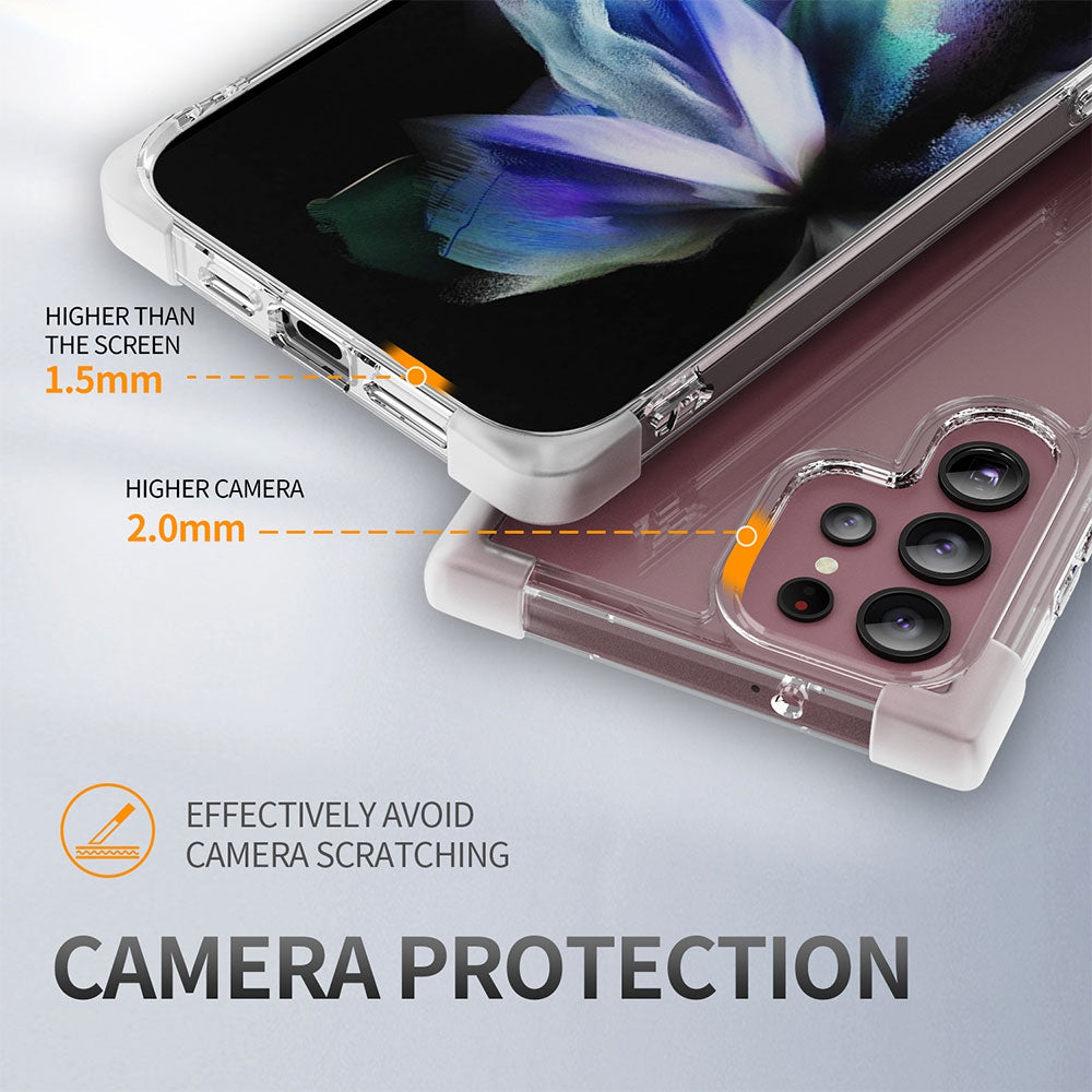 Samsung Galaxy S22 Ultra Clear Shockproof Case Cover - Clear
