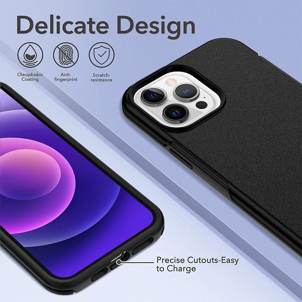 Hybrid Beatles Shockproof Case Cover for iPhone 14 Pro - Black