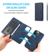 Thumbnail for iphone-12-pro-max-leather-wallet-flip-magsafe-case-cover-black-21171 Black