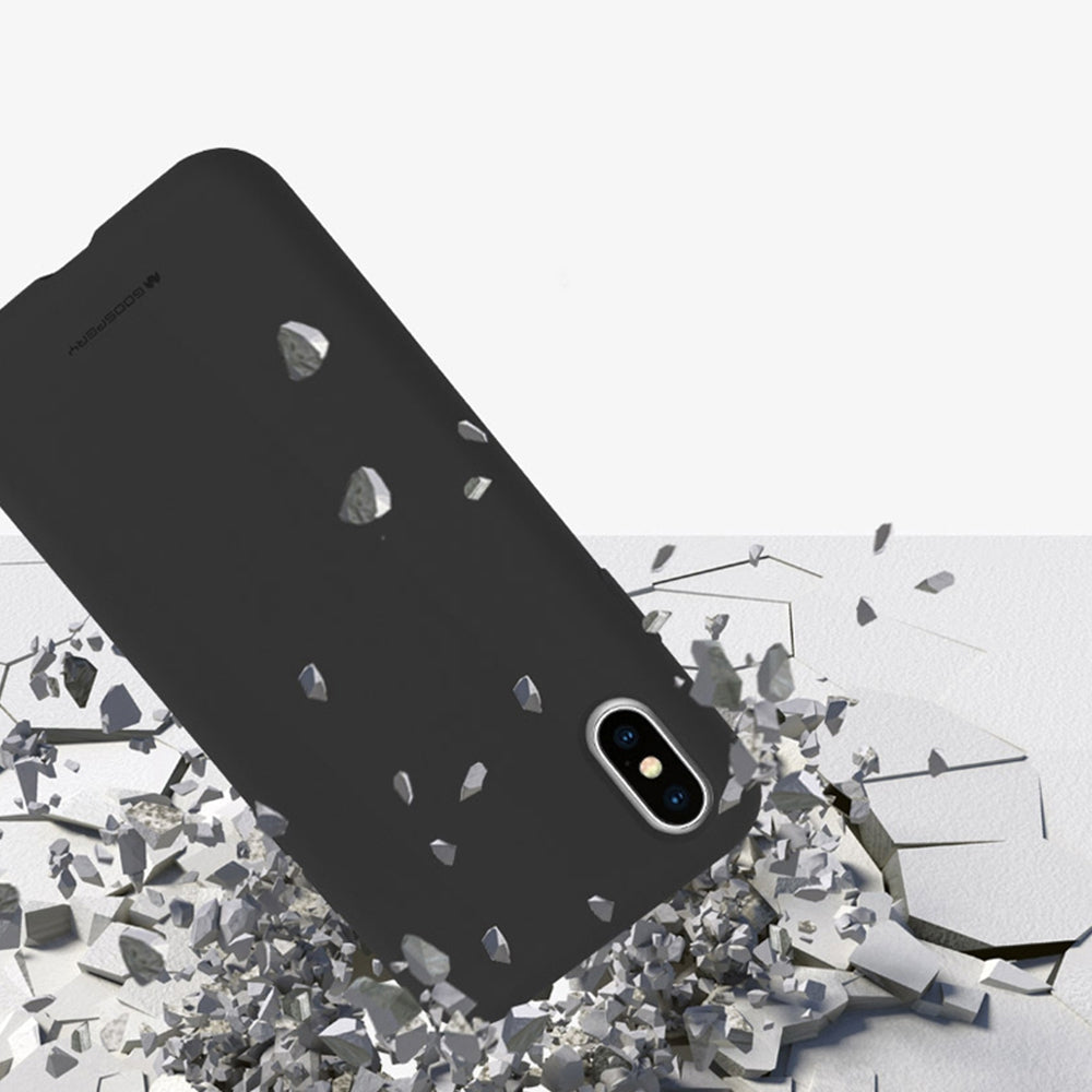 iPhone XS Max Premium Silicone Case Cover - Black