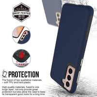 Thumbnail for Samsung Galaxy S21 Heavy-Duty Armor Case Cover - Black