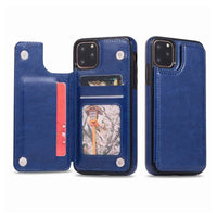 Thumbnail for Back Flip Leather Wallet Cover Case for iPhone 11 Pro Max -Rose - Gold