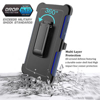 Thumbnail for Samsung Galaxy S21 Plus Heavy-Duty Armor Case Cover - Black