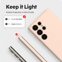 Thumbnail for Samsung Galaxy S23 Ultra Premium Silicone Case Cover - Black